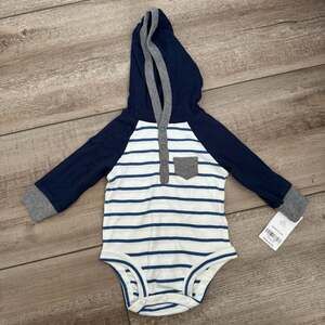 Carter's Baby Boy Stripe Hooded Bodysuit 3M